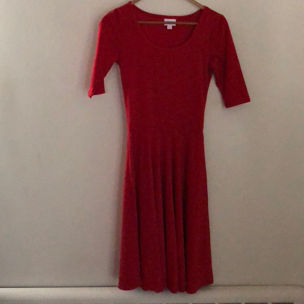 Lularoe red Nicole xxs